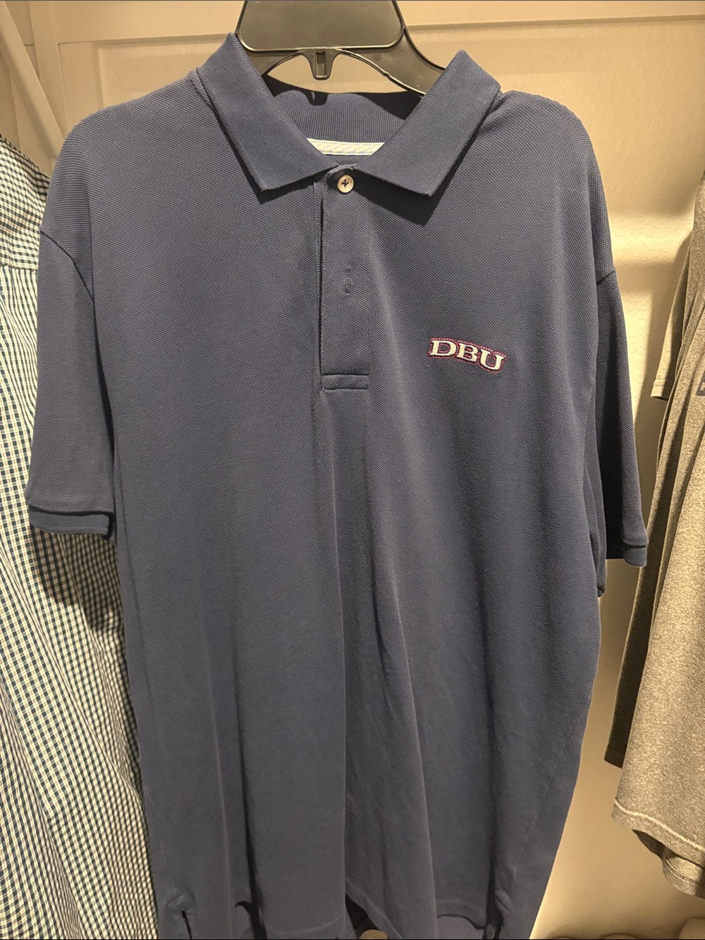Southern Tide Navy Polo with DBU Embroidery